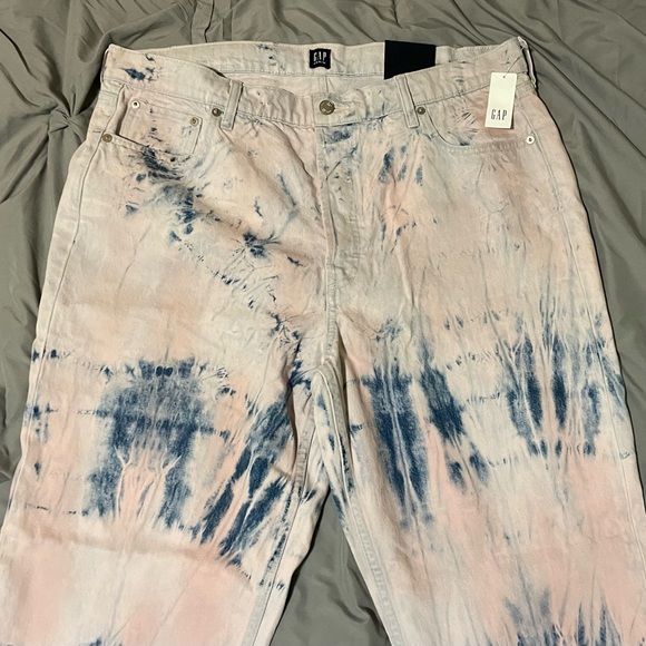 NWT GAP High Rise Cheeky Straight Tie Dye Jeans - Picture 4 of 10